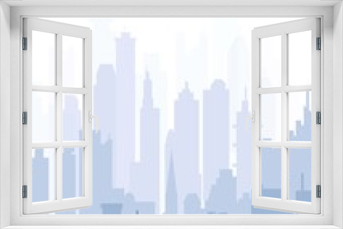 Modern City skyline at Morning-vector