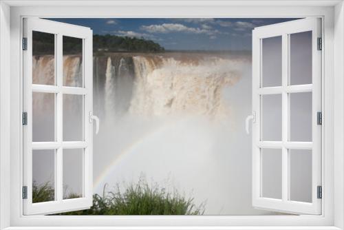 Fototapeta Naklejka Na Ścianę Okno 3D - Argentina Iguazu Falls on a sunny winter day
