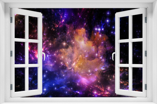 Fototapeta Naklejka Na Ścianę Okno 3D - Space Synergy