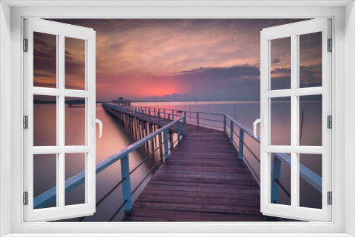 Fototapeta Naklejka Na Ścianę Okno 3D - Sunset Moment at Bale Bale Beach