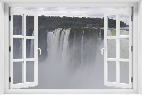 Fototapeta Naklejka Na Ścianę Okno 3D - Iguazu Falls, on the border of Argentina and Brazil
