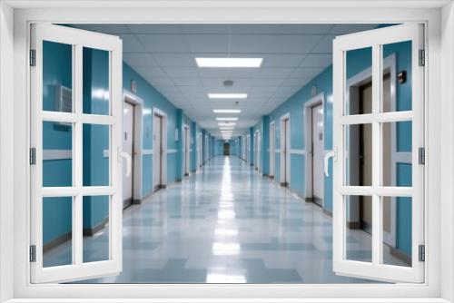 empty hospital hallway photography