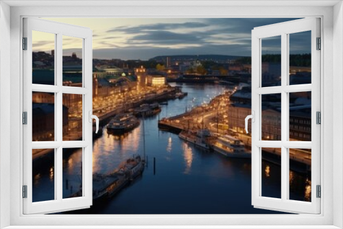 Gothenburg Sweden view of the river arno