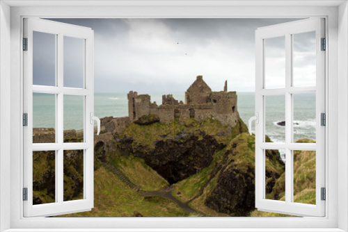 Fototapeta Naklejka Na Ścianę Okno 3D - Dunluce castle - Northern Ireland