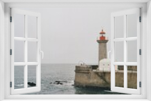 Fototapeta Naklejka Na Ścianę Okno 3D - Cloudy day in Porto