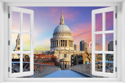 Fototapeta Naklejka Na Ścianę Okno 3D - Cathedral St. Paiul - London, UK