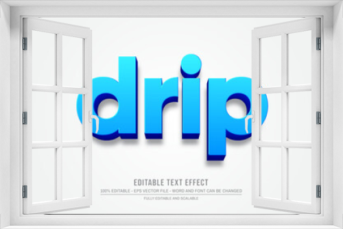 Water drip editable text effect