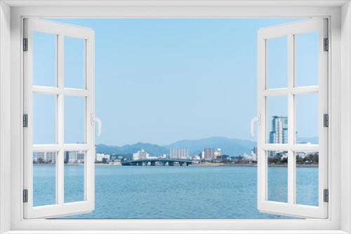 Fototapeta Naklejka Na Ścianę Okno 3D - 宍道湖　松江市