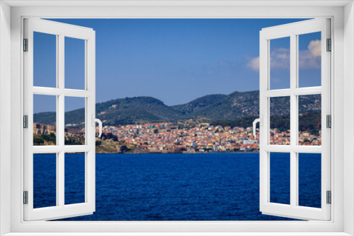 Fototapeta Naklejka Na Ścianę Okno 3D - View form Lesbos or Lesvos - a Greek island located in the northeastern Aegean Sea