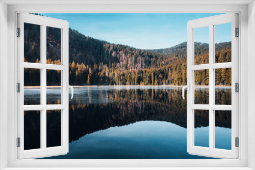 Fototapeta Naklejka Na Ścianę Okno 3D - Idyllic Serenity: Small Arber Lake