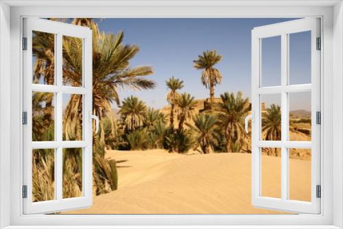 Fototapeta Naklejka Na Ścianę Okno 3D - premières dunes du Sahara