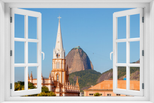 Fototapeta Naklejka Na Ścianę Okno 3D - View of the Botafogo cove in Rio de Janeiro.