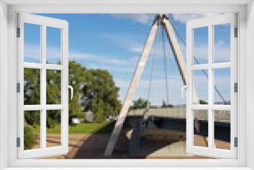 Fototapeta Naklejka Na Ścianę Okno 3D - Weserbrücke in Höxter