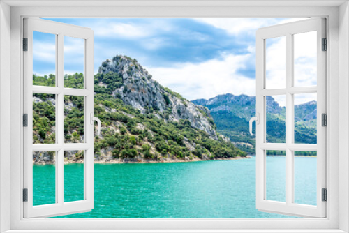 Fototapeta Naklejka Na Ścianę Okno 3D - beautiful mountain lake Panta de Gorg Blau, Mallorca, Spain