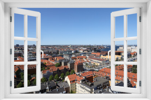 Fototapeta Naklejka Na Ścianę Okno 3D - Aerial view of the city of Copenhagen