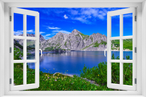 Fototapeta Naklejka Na Ścianę Okno 3D - Lünersee | Stausee | Vorarlberg