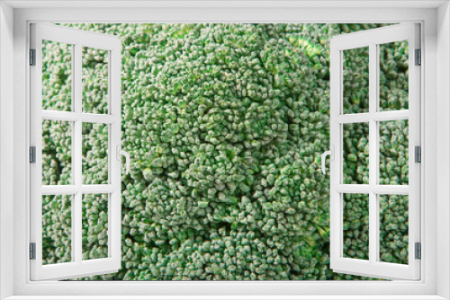 Fototapeta Naklejka Na Ścianę Okno 3D - Broccoli Close Up