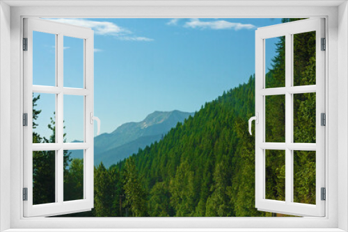 Fototapeta Naklejka Na Ścianę Okno 3D - Forest in the Mountains