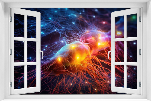 Neuronal learning, nerve system, 3d neurons new connections, strengthening brain's cognitive abilities, Neurons, colorful neuronal system, brain neurons, deep concentration, brain information