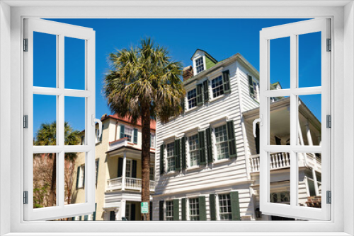 Fototapeta Naklejka Na Ścianę Okno 3D - Historical downtown area of Charleston, South Carolina, USA
