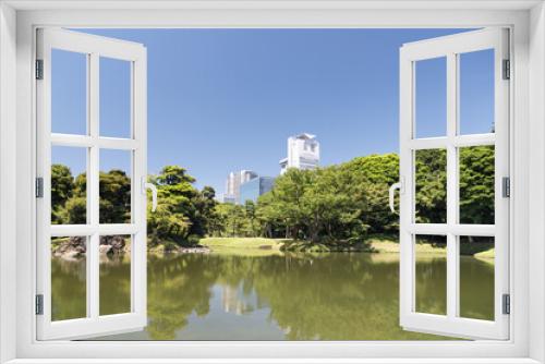 Fototapeta Naklejka Na Ścianę Okno 3D - 小石川後楽園の日本庭園