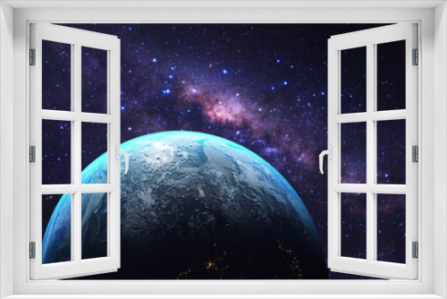 Fototapeta Naklejka Na Ścianę Okno 3D - galaxy planet in space