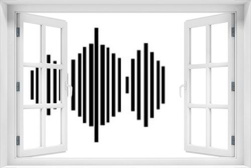 Fototapeta Naklejka Na Ścianę Okno 3D - Vector Sound Wave Icon 