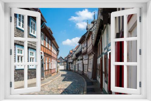Fototapeta Naklejka Na Ścianę Okno 3D - old town of (Altstadt) Goslar Lower Saxony (in german Niedersachsen) Germany