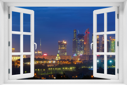 Fototapeta Naklejka Na Ścianę Okno 3D - Moscow City