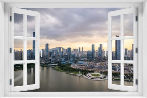 Fototapeta Naklejka Na Ścianę Okno 3D - Cityscape of Shenzhen, China