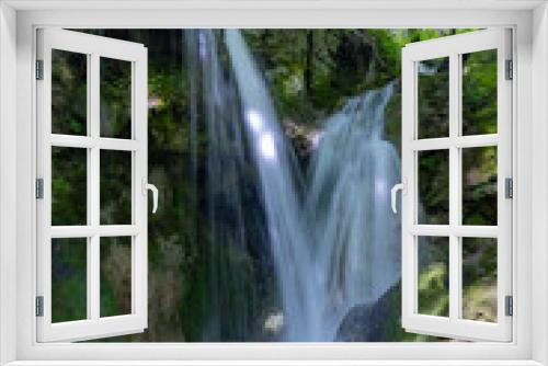 Fototapeta Naklejka Na Ścianę Okno 3D - Hajsky waterfall, National Park Slovak Paradise, Slovakia