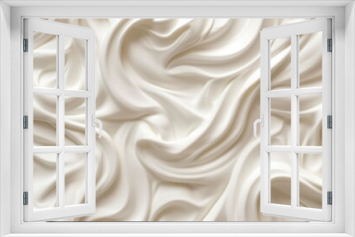 Silk fabric background. Soft creamy fashion material wavy texture. Generative AI curve abstract pattern