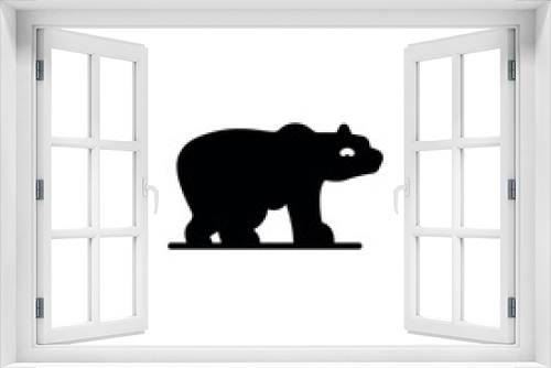 Fototapeta Naklejka Na Ścianę Okno 3D - Bear icon design with white background stock illustration