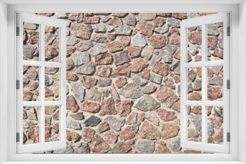 Fototapeta Naklejka Na Ścianę Okno 3D - Stone wall texture