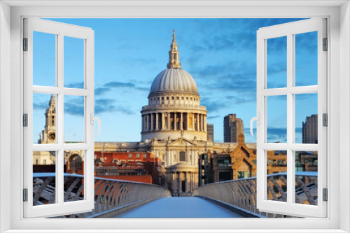 Fototapeta Naklejka Na Ścianę Okno 3D - London St. Paul Cathedral, UK