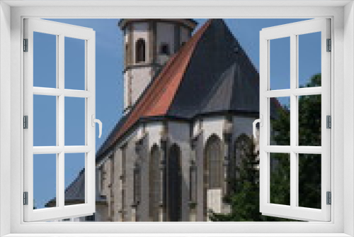 Fototapeta Naklejka Na Ścianę Okno 3D - Muttergotteskirche in Ptujska Gora (Slowenien), Außenansicht