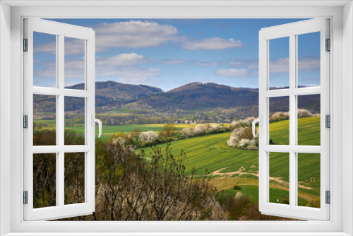 Fototapeta Naklejka Na Ścianę Okno 3D - Zamek- Krajobraz