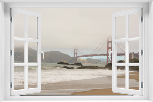 Fototapeta Naklejka Na Ścianę Okno 3D - golden gate bridge city, San Francisco
