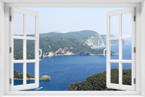Fototapeta Naklejka Na Ścianę Okno 3D - Mediaterranean landscape. Corfu island, Greece.