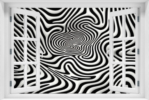 Geometric Abstract Hypnotic Worm, Hole Tunne, Optical Illusion