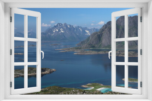Fototapeta Naklejka Na Ścianę Okno 3D - ile de Skrova, Lofoten, Norvège