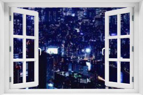 Fototapeta Naklejka Na Ścianę Okno 3D - 東京都、東京スカイツリーからの夜景（東京タワー方面）