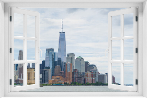 Fototapeta Naklejka Na Ścianę Okno 3D - city skyline NYC