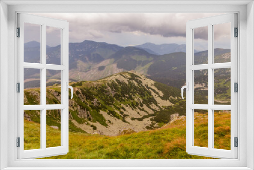 Fototapeta Naklejka Na Ścianę Okno 3D - View of Nizke Tatry mountains from Chopok mountain, Slovakia