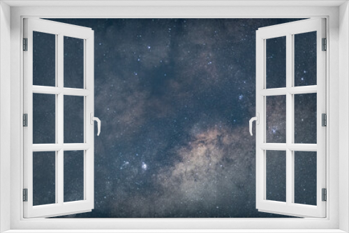 Fototapeta Naklejka Na Ścianę Okno 3D - The stars at night and the Milky Way