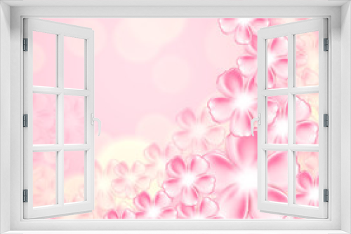 Fototapeta Naklejka Na Ścianę Okno 3D - Beautiful pink flower background