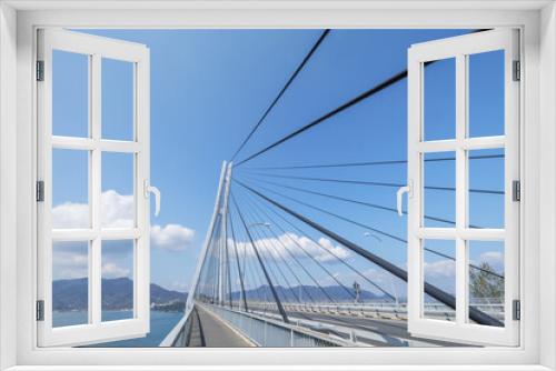 Fototapeta Naklejka Na Ścianę Okno 3D - 多々羅大橋