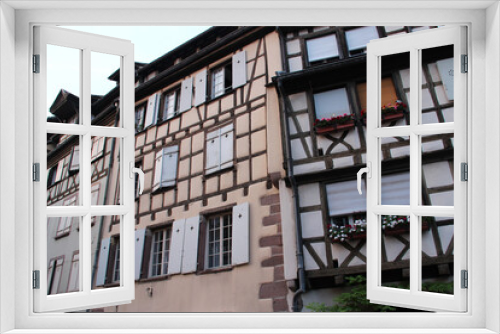 Fototapeta Naklejka Na Ścianę Okno 3D - half-timbered houses in colmar in alsace (france) 