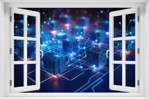 minimal networking technology background big data connectivity software development wallpaper