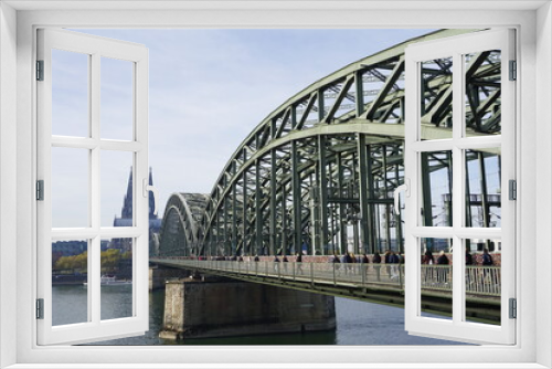 Fototapeta Naklejka Na Ścianę Okno 3D - bridge in cologne